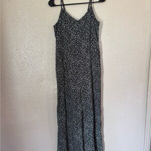 Potter's Pot Black Spaghetti Strap Slip Jumpsuit for Casual Wear